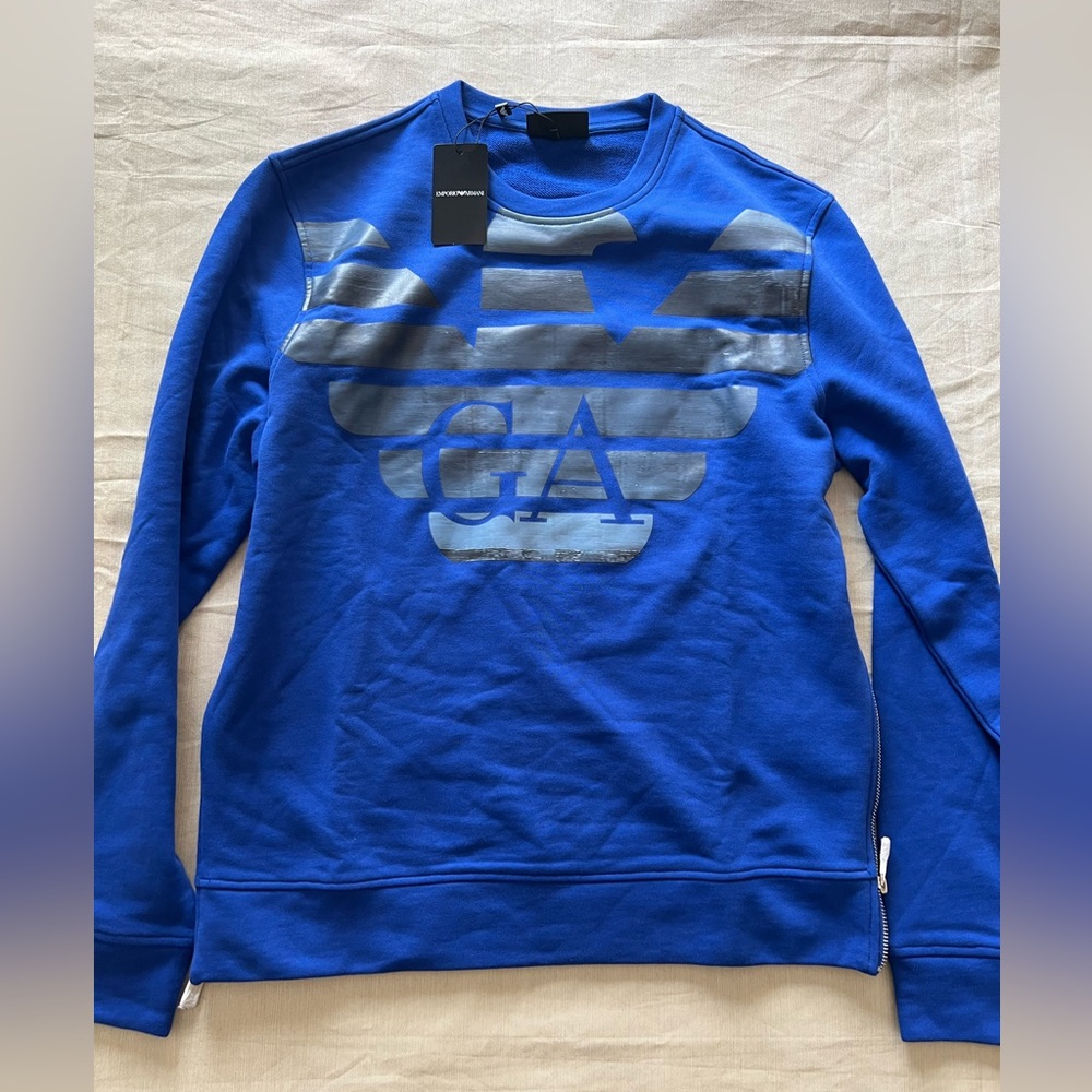 Emporio Armani Men’s Sweatshirt - royal blue size L